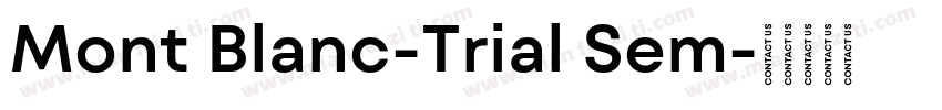 Mont Blanc-Trial Sem字体转换